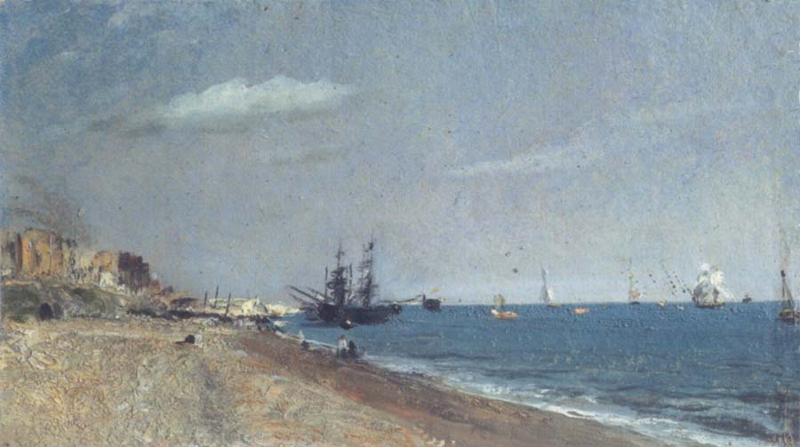 Brighton Beach,with colliers